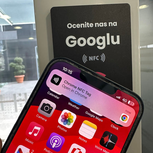 Google Review samolepilna NFC ploščica